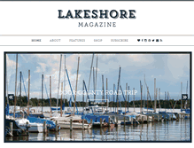 Tablet Screenshot of lakeshoremag.com
